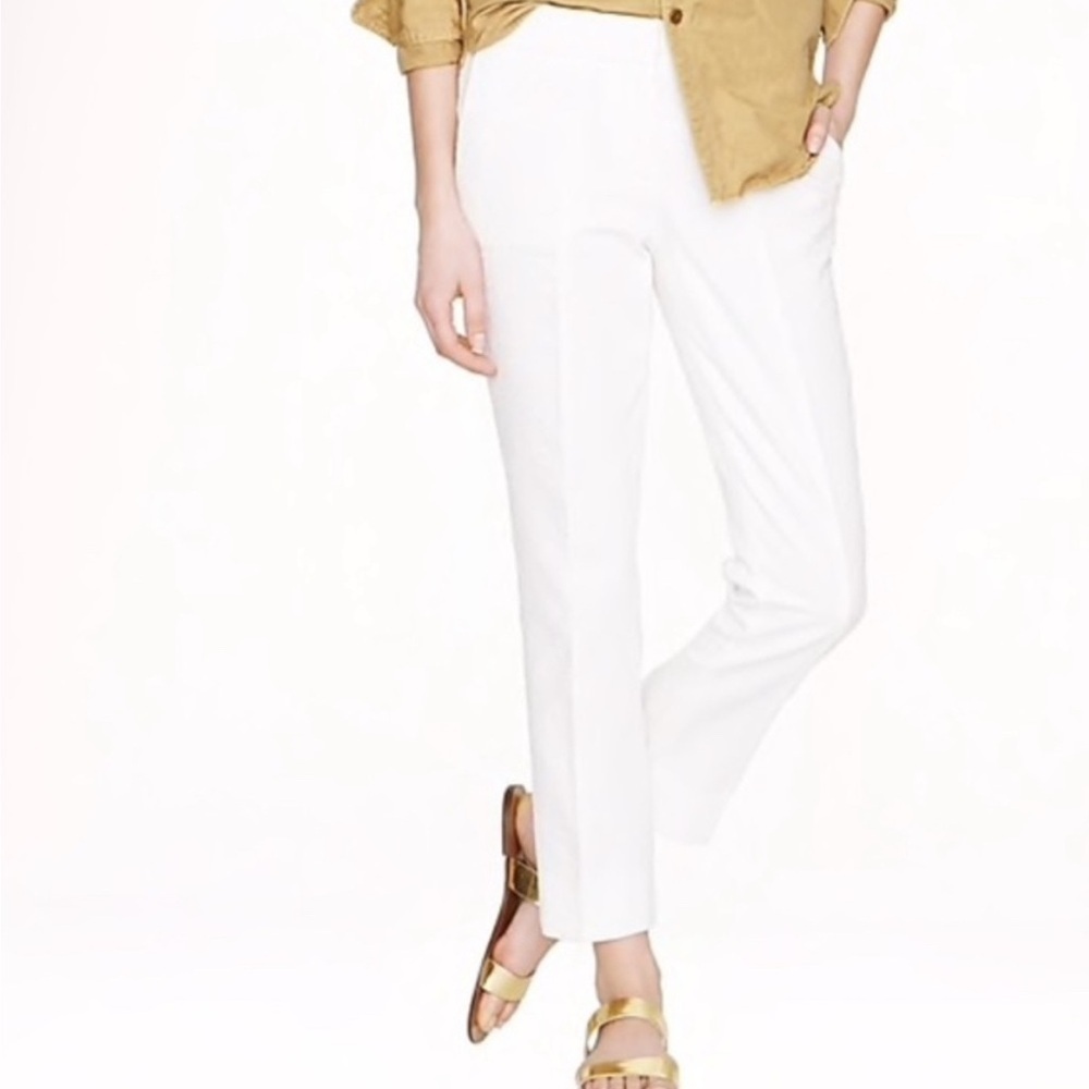 J Crew Campbell White Pants 10